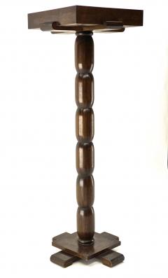 Early rarest Art Deco wooden carved modernist floor lamp - 1519462