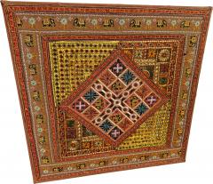 East Indian Batik Tapestry 42 x 42  - 4454661