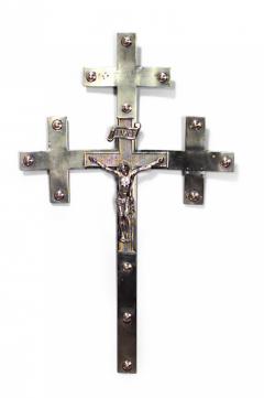 Eastern European Brass Wall Crucifix - 4520681