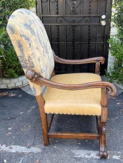 Ebanista 18th C Style Spanish Colonial Throne Arm Chair - 2647371