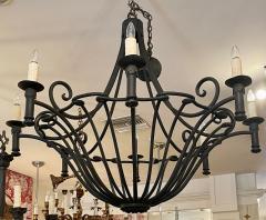 Ebanista Spanish Colonial Wrought Iron Chandelier Famous Estate - 2718545