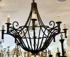 Ebanista Spanish Colonial Wrought Iron Chandelier Famous Estate - 2718546