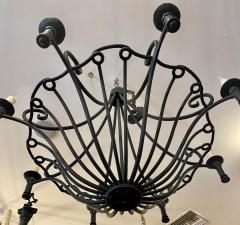 Ebanista Spanish Colonial Wrought Iron Chandelier Famous Estate - 2718555