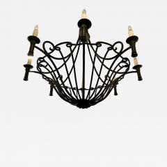 Ebanista Spanish Colonial Wrought Iron Chandelier Famous Estate - 2721114