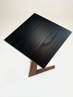Eben Blaney Biped Side Table in Walnut and Blackened Ash - 4757369
