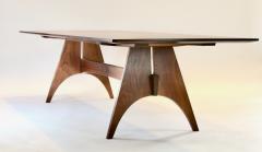 Eben Blaney Large Farmhouse Modern Dining Table in Walnut - 4590540