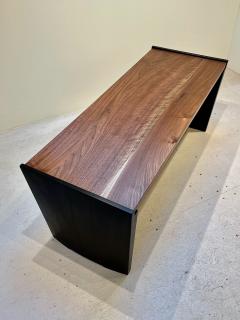 Eben Blaney Parenthetical Bench in Walnut and Mahogany - 4235755