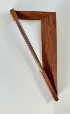 Eben Blaney Right Angle w Handle Wall Sculpture in Walnut - 4387619