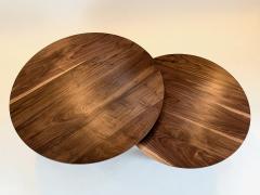 Eben Blaney Round Nesting Townsend Coffee Tables in Walnut - 4730060