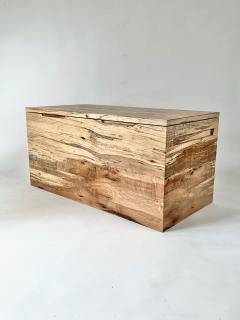 Eben Blaney Spalted Maple Storage Chest Coffee Table - 4174555