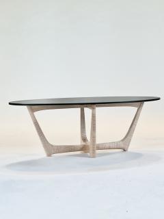 Eben Blaney Townsend Coffee Table in Tiger Maple and Black - 4737797