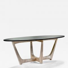 Eben Blaney Townsend Coffee Table in Tiger Maple and Black - 4739328