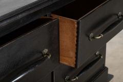 Ebonised Oak Bank Drapers Haberdashery Drawers Counter - 4084866