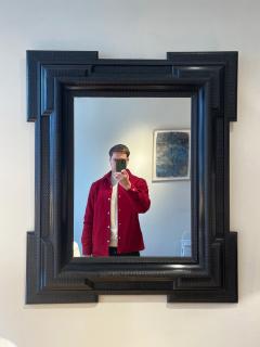 Ebonised Ripple Frame Mirror - 2585846