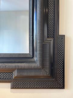 Ebonised Ripple Frame Mirror - 2585850