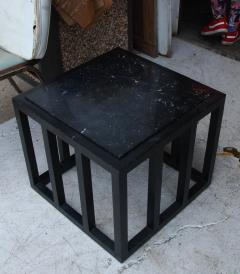 Ebonized Marble Side Table - 2795291