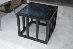 Ebonized Marble Side Table - 2795293