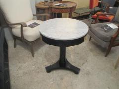 Ebonized Marble Top Gueridon with Bronze Mounts - 343522