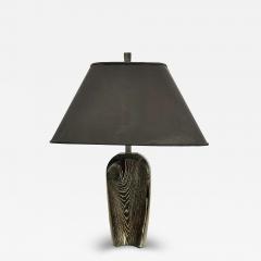 Ebonized Oak Table Lamp USA 1970s - 4306030