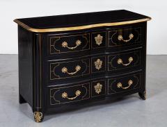 Ebonized and Brass Inlaid Commode - 3342338