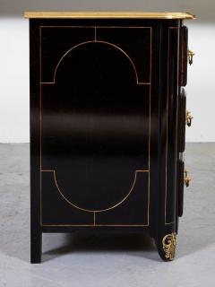 Ebonized and Brass Inlaid Commode - 3342343