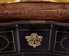 Ebonized and Brass Inlaid Commode - 3342346