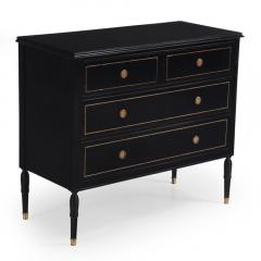 Ebonized chest in neoclassical style - 4104914
