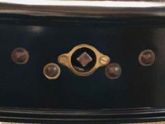 Ebony Lacquered Hollywood Regency Louis XVI Style Crank Dining Table M Jansen - 1247919