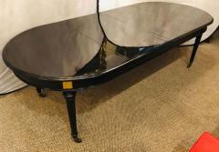 Ebony Lacquered Hollywood Regency Louis XVI Style Crank Dining Table M Jansen - 1247927