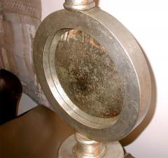 Eccolas Custom Silver Leaf Antique Mirror Lamp - 498212