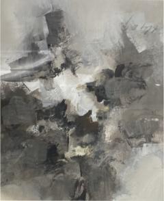 Ed Eller Contemporary American Dark Gray Abstract Painting - 4528831