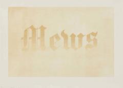 Ed Ruscha Mews from the News Mews Pews Brews Stews Dues portfolio  - 4568722