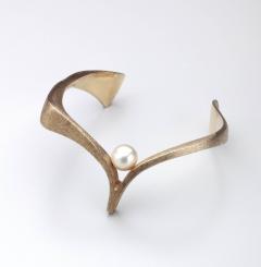 Ed Wiener Ed Wiener Gold and Pearl Cuff Bracelet - 1361599