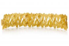 Ed Wiener Organic Modernism 14K Solid Yellow Gold Bracelet - 4504914