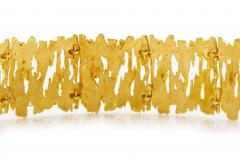 Ed Wiener Organic Modernism 14K Solid Yellow Gold Bracelet - 4504915