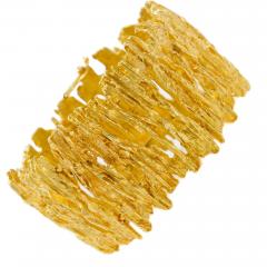 Ed Wiener Organic Modernism 14K Solid Yellow Gold Bracelet - 4505015