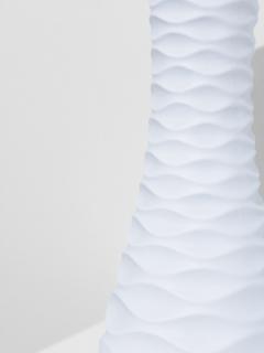 Edelstein White Porcelain OP Art Vase - 3892046