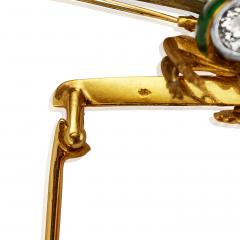 Edgar Bens Edgar Bens for Boucheron Plique jour Enamel Dragonfly Brooch - 4685025