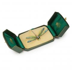 Edgar Bens Edgar Bens for Boucheron Plique jour Enamel Dragonfly Brooch - 4685028