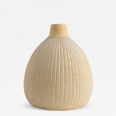 Edgar Bockman EDGAR B CKMAN Scandinavian modern partial glazed ceramic vase for HOGANAS 1940 - 1686503