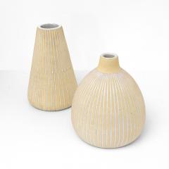 Edgar Bockman Two EDGAR B CKMAN VASES FOR HOGANAS SWEDEN 1930S - 3447380