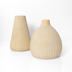 Edgar Bockman Two EDGAR B CKMAN VASES FOR HOGANAS SWEDEN 1930S - 3447387