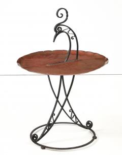 Edgar Brandt 1930s Wrought iron occasional side table - 3714530