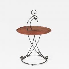 Edgar Brandt 1930s Wrought iron occasional side table - 3717176