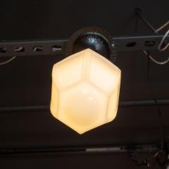 Edgar Brandt Art Deco Six Sided Handwrought Iron Pendant in the Manner of Edgar Brandt - 1461598