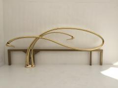 Edgar Brandt Art Nouveau Style Brass King Size Bed - 449975