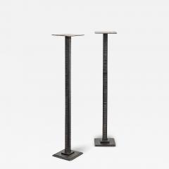 Edgar Brandt Edgar Brandt A Pair of French Art Deco Wrought Iron Pedestals circa 1920 - 4058627