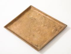Edgar Brandt Edgar Brandt Art Nouveau Bronze Ormolu Tray Relief Decoration France signed - 4509708