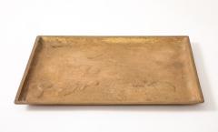 Edgar Brandt Edgar Brandt Art Nouveau Bronze Ormolu Tray Relief Decoration France signed - 4509710