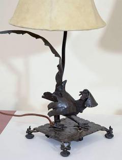 Edgar Brandt Exceptional Edgar Brandt Pair of Art Deco Pheasant Form Table Lamps - 447346
